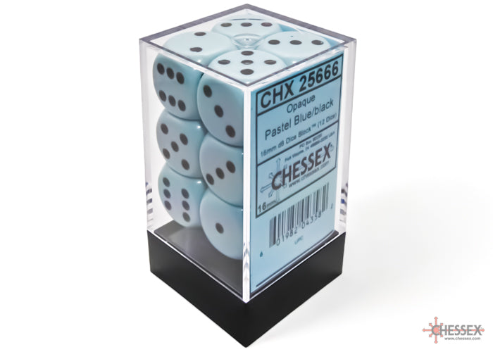 Chessex - 16mm d6 Dice Block (12 Dice) - Opaque - Accessories -  Chessex