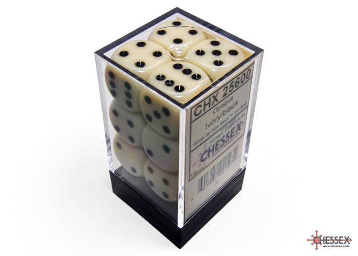 Chessex - 16mm d6 Dice Block (12 Dice) - Opaque - Accessories -  Chessex