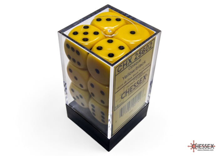 Chessex - 16mm d6 Dice Block (12 Dice) - Opaque - Accessories -  Chessex
