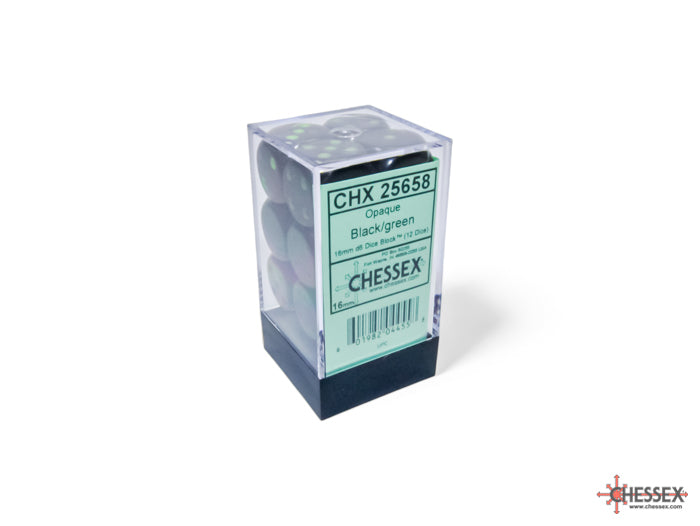 Chessex - 16mm d6 Dice Block (12 Dice) - Opaque - Accessories -  Chessex
