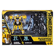 Transformers Buzzworthy Bumblebee Studio Series Deluxe - 27BB Clunker Bumblebee vs. 28BB Barricade - Exclusive - Collectables > Action Figures > toys -  Hasbro