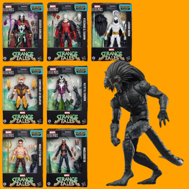 Marvel Legends - Stranger Tales  - Black Heart BAF Wave Set of 7 - Collectables > Action Figures > toys -  Hasbro