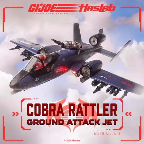 G.I. JOE CLASSIFIED SERIES COBRA RATTLER GROUND ATTACK JET - HASLAB with all the UNLOCKS - Collectables > Action Figures > toys -  Hasbro
