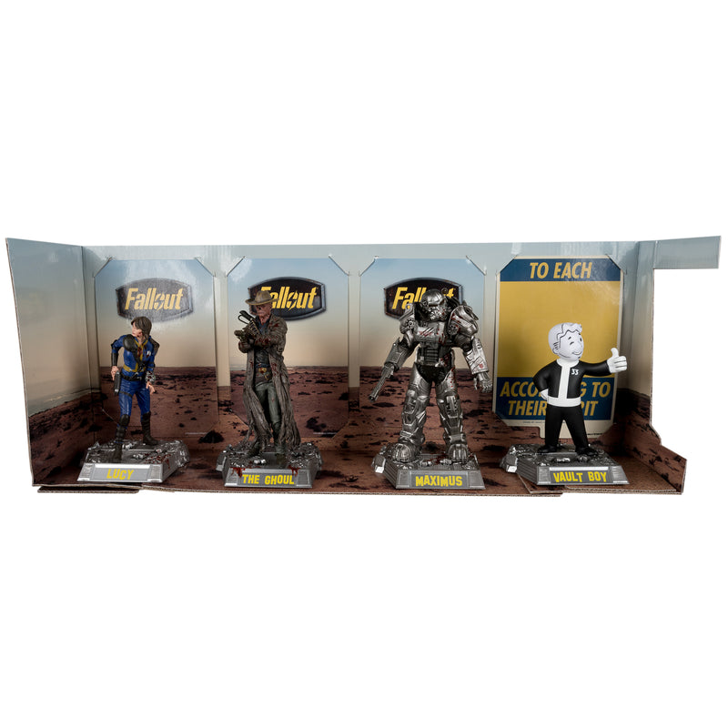 MOVIE MANIACS MULTIPACK - FALLOUT - LUCY MAXIMUS THE GHOUL AND VAULT BOY 4 Pack - Collectables > Action Figures > toys -  McFarlane Toys