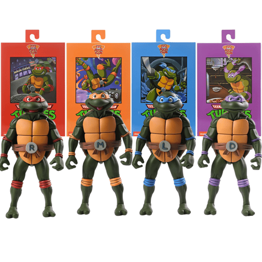 Teenage Mutant Ninja Turtles - Turtles Pizza Club - Cartoon Turtles Set of 4 - Collectables > Action Figures > toys -  Neca