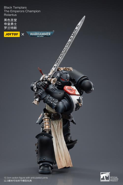 JoyToy - Warhammer 40K - Black Templars - The Emperor's Champion Rolantus - Collectables > Action Figures > toys -  Joy Toy