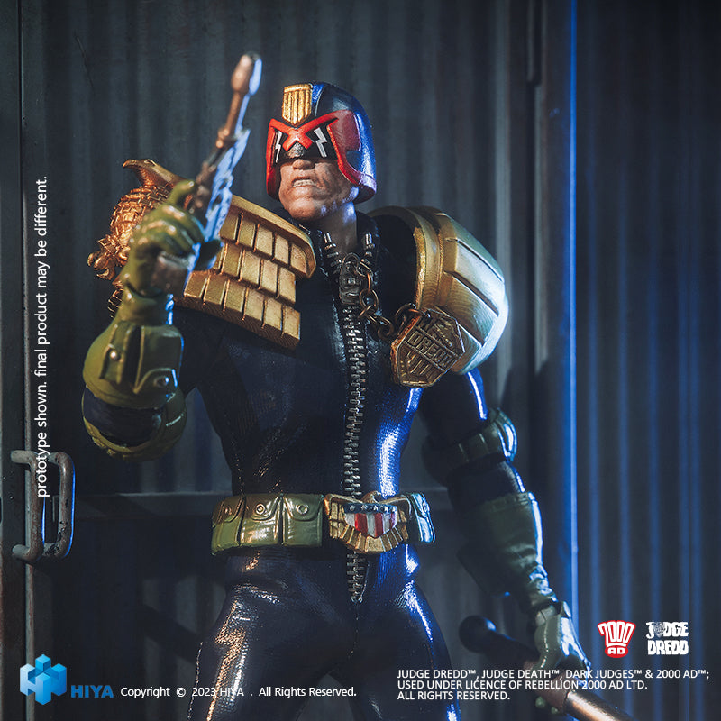 2000 AD Exquisite Super Series Judge Dredd 1/12 Scale PX Previews Exclusive (preorder) - Collectables > Action Figures > toys -  HIYA TOYS