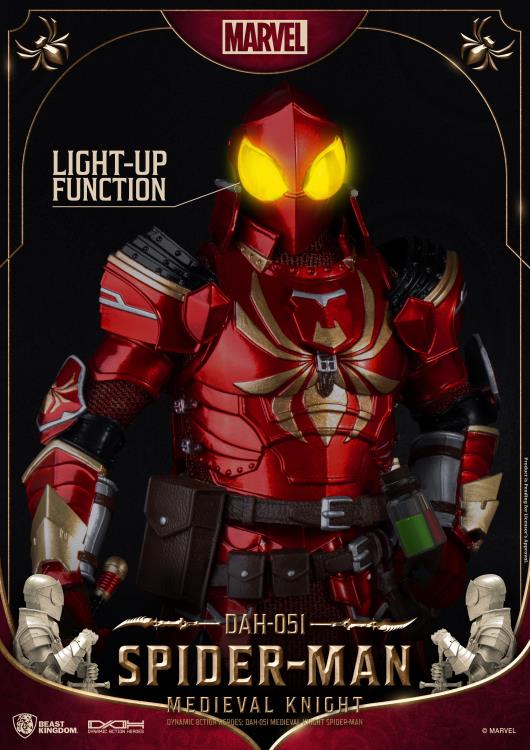 Beast Kingdom - Marvel Dynamic 8ction Heroes DAH-051 Medieval Knight Spider-Man - Collectables > Action Figures > toys -  Beast Kingdom