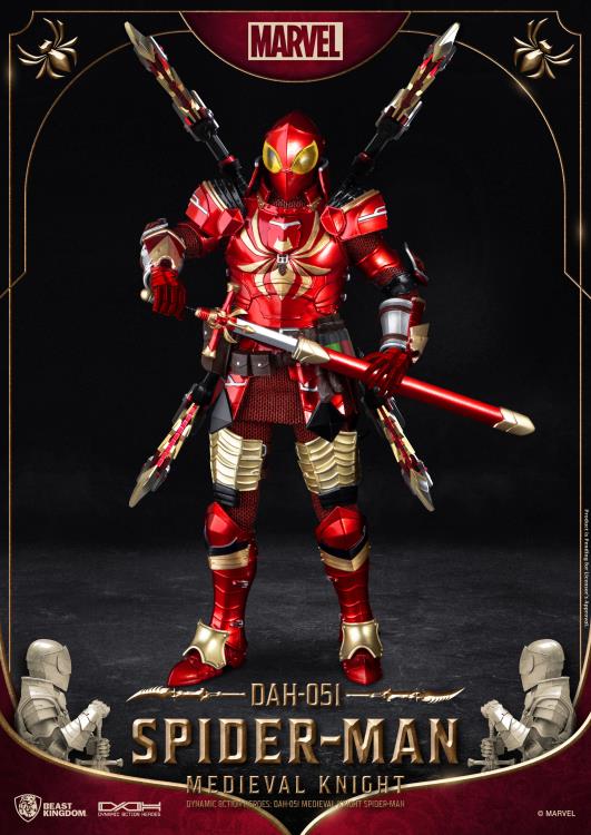 Beast Kingdom - Marvel Dynamic 8ction Heroes DAH-051 Medieval Knight Spider-Man - Collectables > Action Figures > toys -  Beast Kingdom