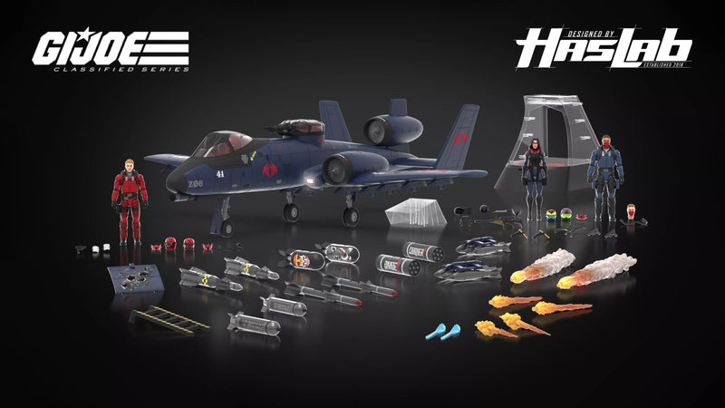 G.I. JOE CLASSIFIED SERIES COBRA RATTLER GROUND ATTACK JET - HASLAB with all the UNLOCKS - Collectables > Action Figures > toys -  Hasbro