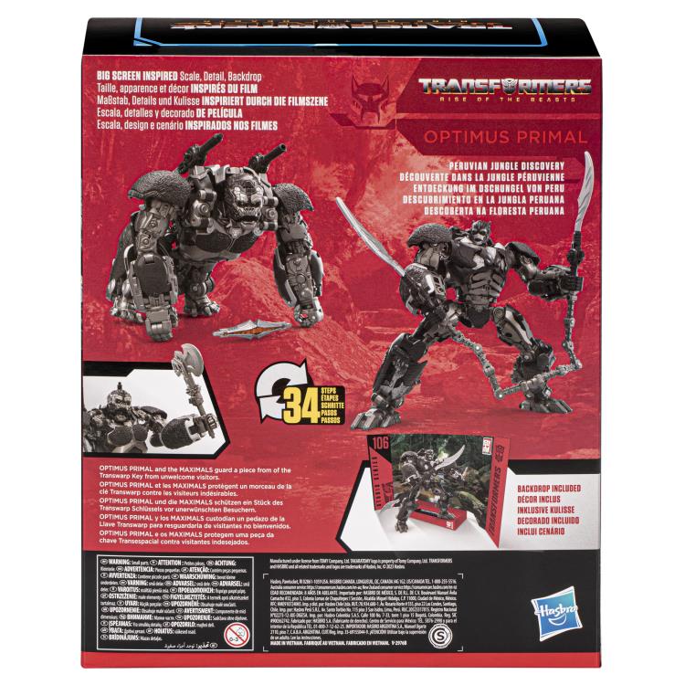 Transformers Studio Series 106 Leader Optimus Primal (preorder Q4) - Collectables > Action Figures > toys -  Hasbro