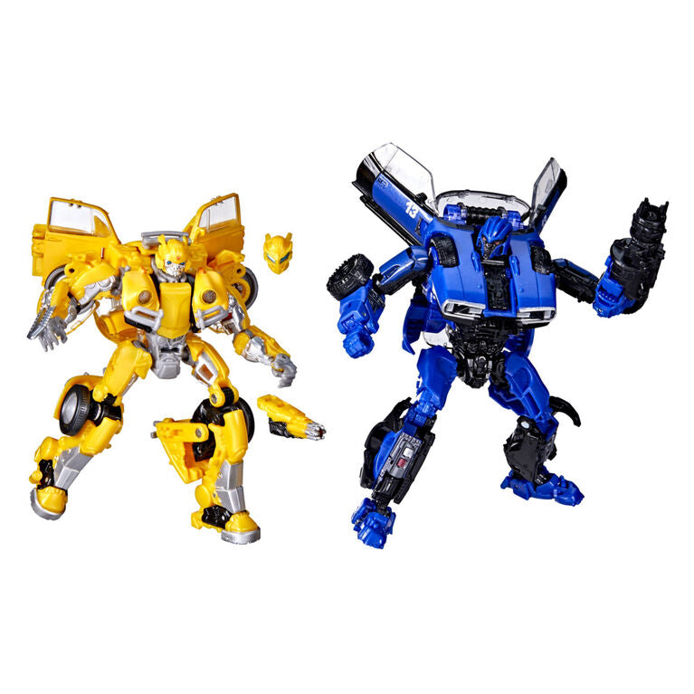 Transformers Toys Buzzworthy Bumblebee Studio Series Deluxe Class 18BB Bumblebee vs. 46BB Dropkick - Collectables > Action Figures > toys -  Hasbro