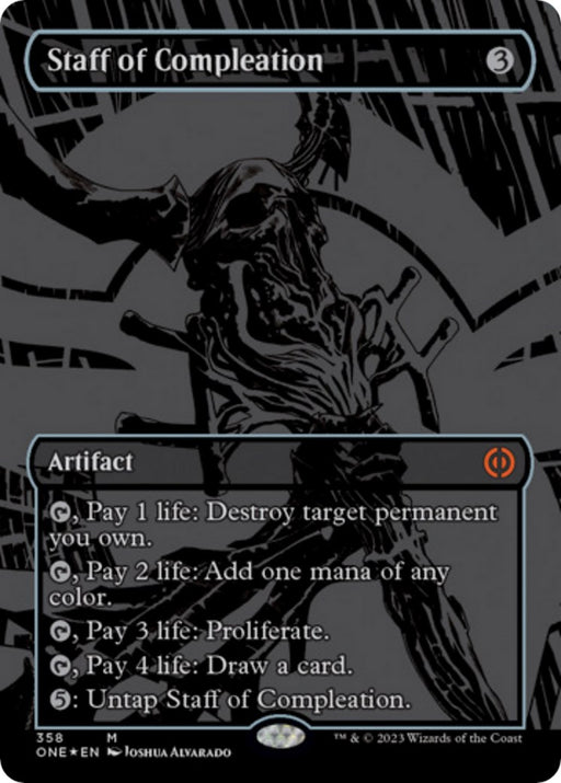 Staff of Compleation (Oil Slick Raised Foil)