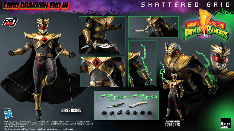Power Rangers - FigZero - Lord Drakkon Evo III 1/6 Scale Figure (Preorder Q2 2026) - Collectables > Action Figures > toys -  ThreeZero