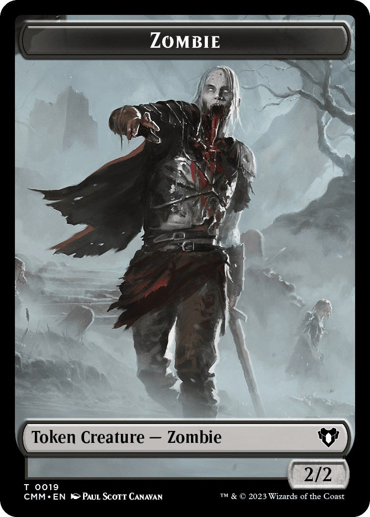 Zombie (0019) // Cat (0030) Double-Sided Token