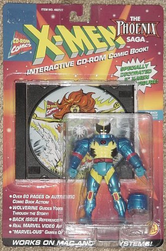 WOLVERINE Action Fig & Interactive CD-ROM Comic Book X-Men The Phoenix Saga - Collectables > Action Figures > toys -  Hasbro