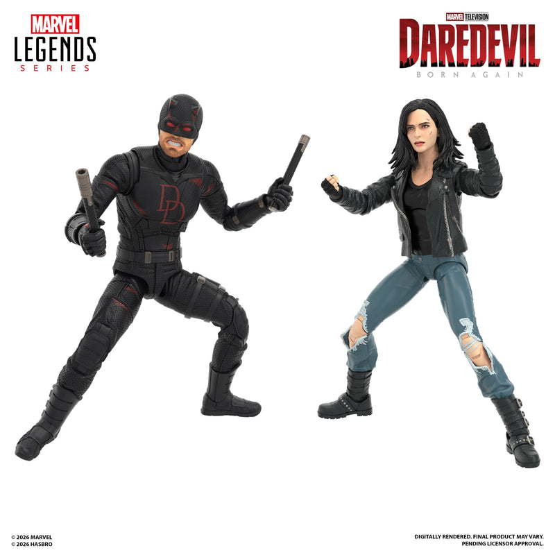 Marvel Legends Series Daredevil: Born Again Daredevil & Jessica Jones (Preorder Nov 2026) - Collectables > Action Figures > toys -  Hasbro