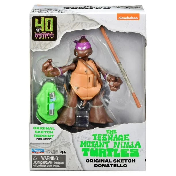 TMNT: 40th Anniversary - Original Sketch Turtle Figure - Donatello - Collectables > Action Figures > toys -  PLAYMATES
