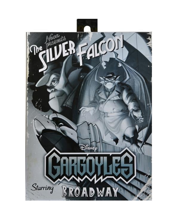 Disney's Gargoyles Ultimate Detective Broadway "Silver Falcon" - With Closed Wings - Collectables > Action Figures > toys -  Neca