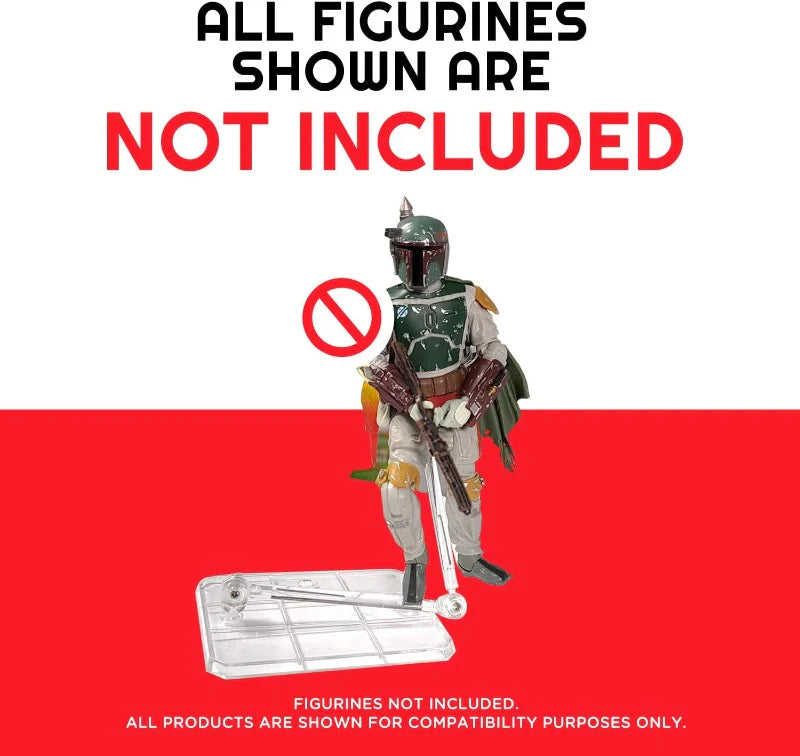 EVORETRO - Display Stands for Action Figure (3.75" & 6") - Pack of 6 - accessory -  EVORETRO