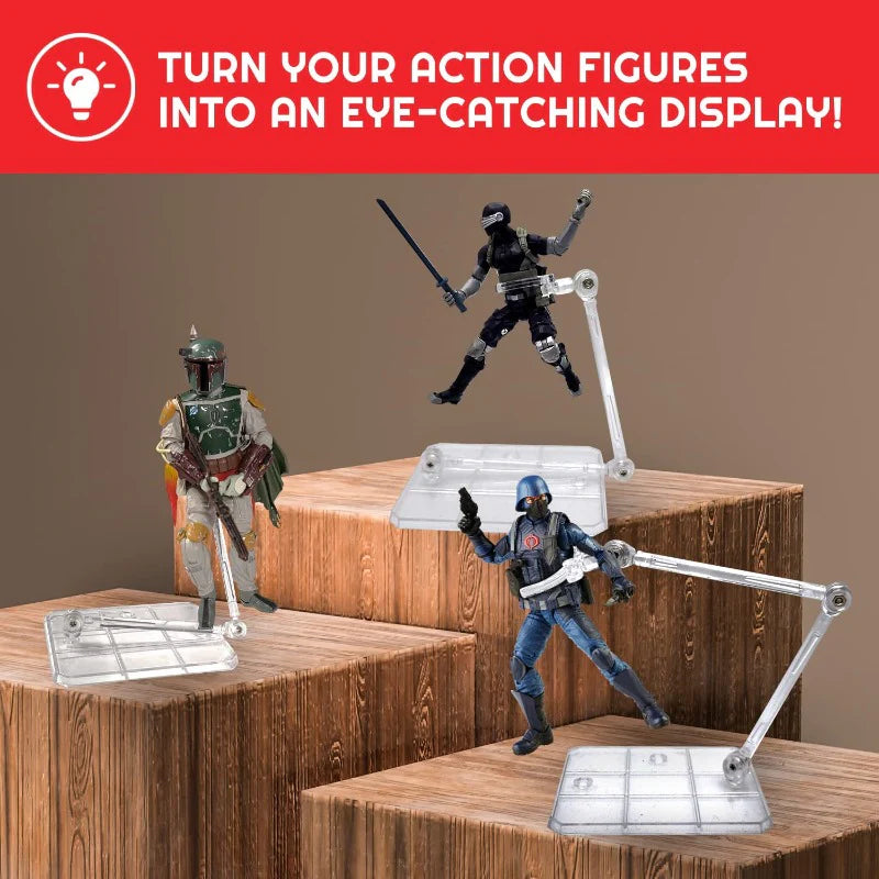EVORETRO - Display Stands for Action Figure (3.75" & 6") - Pack of 6 - accessory -  EVORETRO