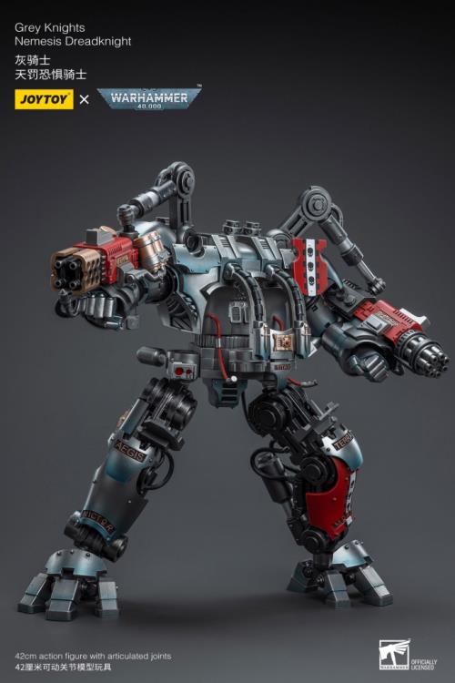 JoyToy - Warhammer 40K Grey Knights Nemesis Dreadknight with Terminator Caddon Vibova (preorder) - Collectables > Action Figures > toys -  Joy Toy