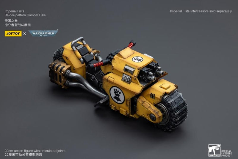 JoyToy - Warhammer 40k - Imperial Fists - Raider-Pattern Combat Bike 1/18 Scale Vehicle - Collectables > Action Figures > toys -  Joy Toy