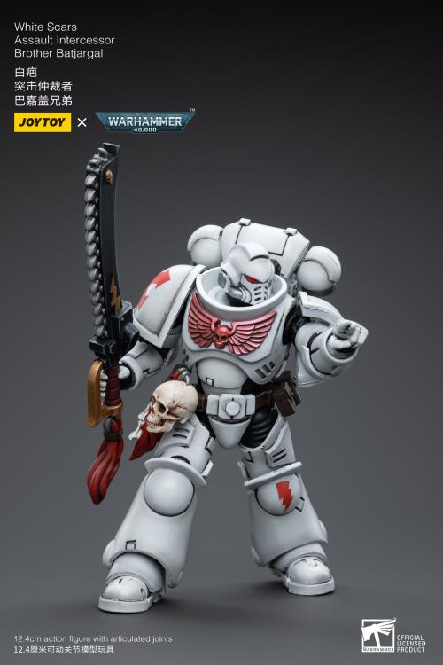 Warhammer 40k - White Scars - Assault Intercessor Brother Batjargal - Collectables > Action Figures > toys -  Joy Toy
