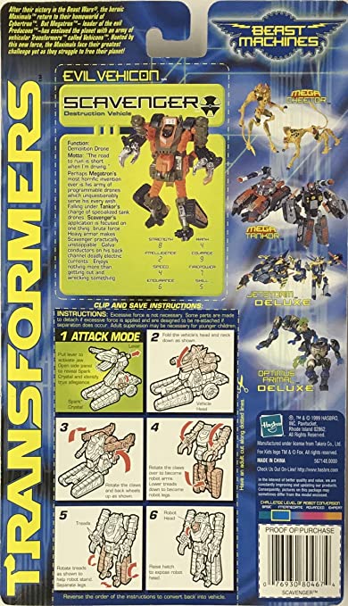 Transformers Beast Machines Scavenger - Collectables > Action Figures > toys -  Hasbro