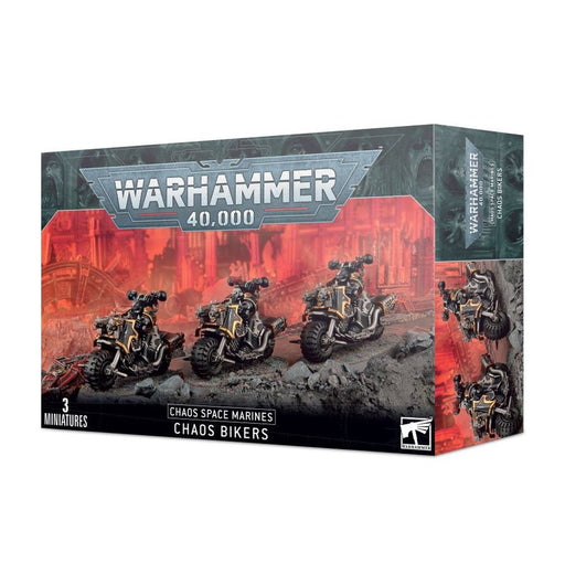 Warhammer 40,000 - Chaos Space Marines - Chaos Bikers - Miniature -  Games Workshop