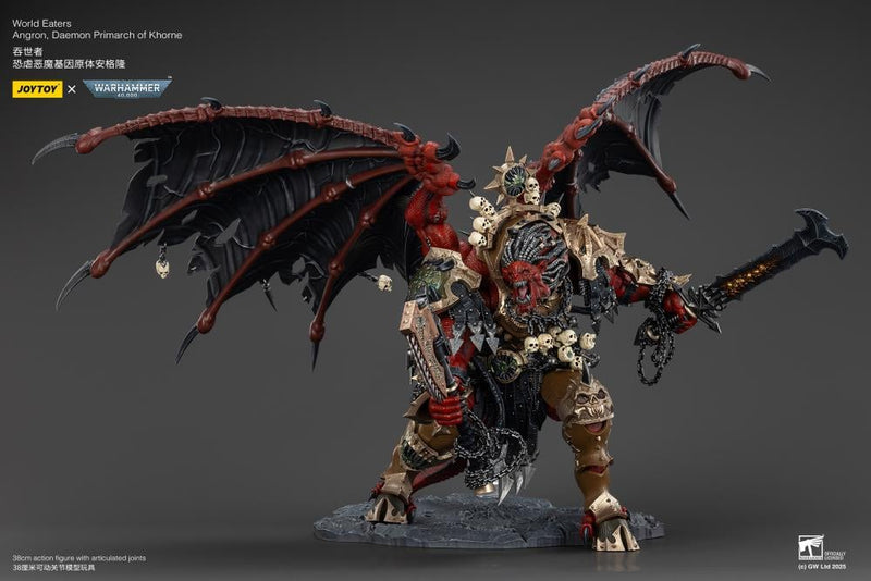 Joy Toy - Warhammer 40K - World Eaters - Angron, Daemon Primarch of Khorne 1/18 Scale Action Figure (preorder Q4 2025) - Collectables > Action Figures > toys -  Joy Toy