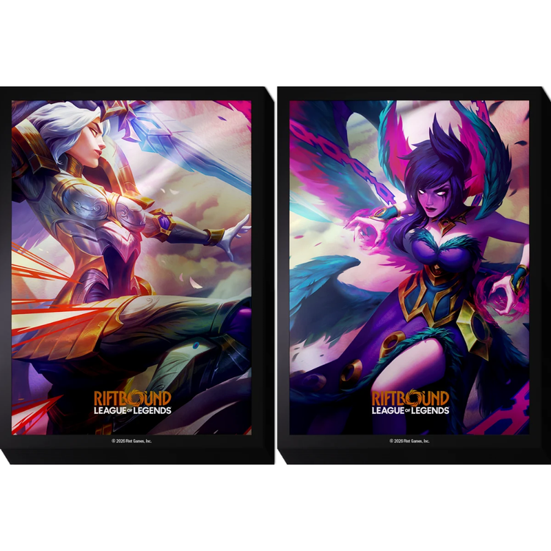 Riftbound: League of Legends TCG - Art Sleeves - 100ct - Kayle vs Morgana - Riftbound: League of Legends Trading Card Game Sealed -  UniVersus Games