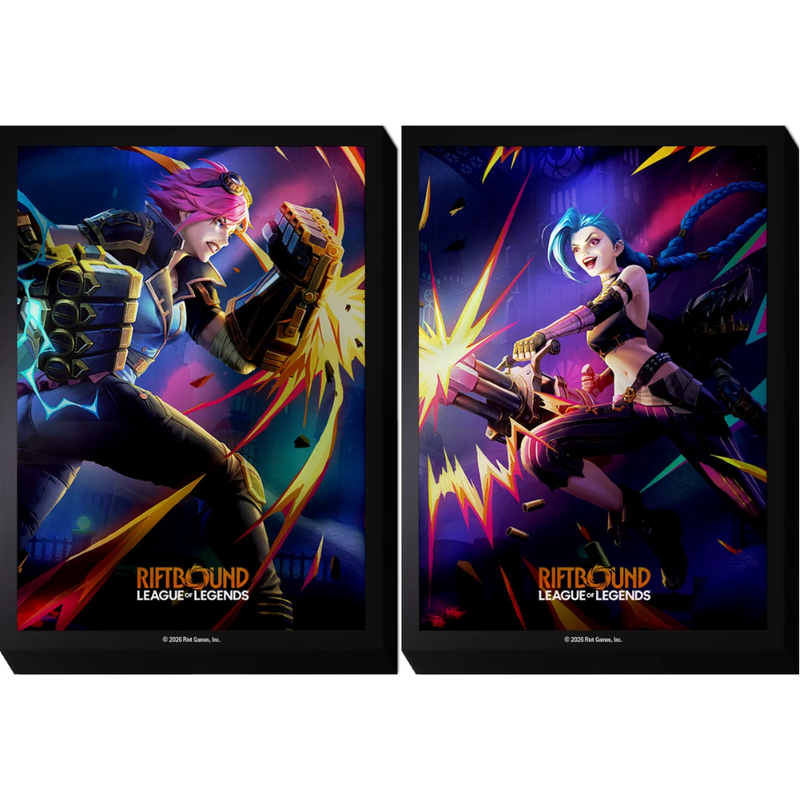 Riftbound: League of Legends TCG - Art Sleeves - 100ct - Vi vs Jinx - Riftbound: League of Legends Trading Card Game Sealed -  UniVersus Games