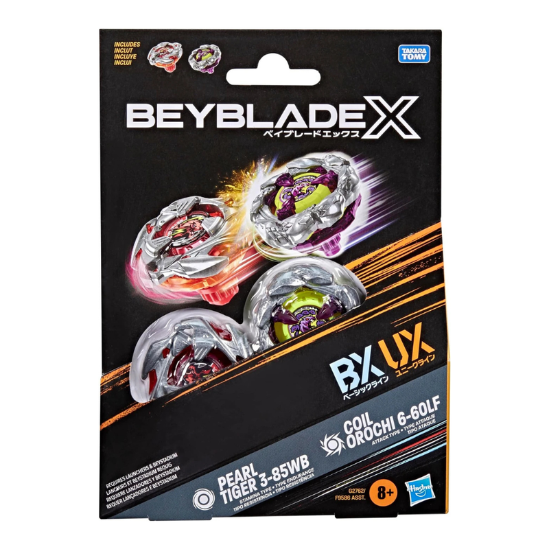 Beyblade X Pearl Tiger 3-85WB & Coil Orochi 6-60LF - Collectables > Action Figures > toys -  Hasbro