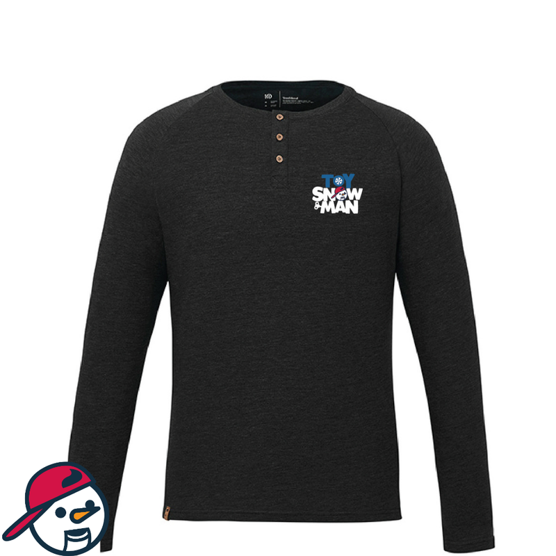 Toy Snowman Embroidered Henley Long Sleeve Shirt – Black Heather - Merchandise -  Toy Snowman