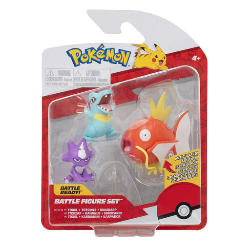 Pokémon - Battle Figure Set - Toxel + Totodile + Magikarp - Collectables > Action Figures > toys -  Jazwares
