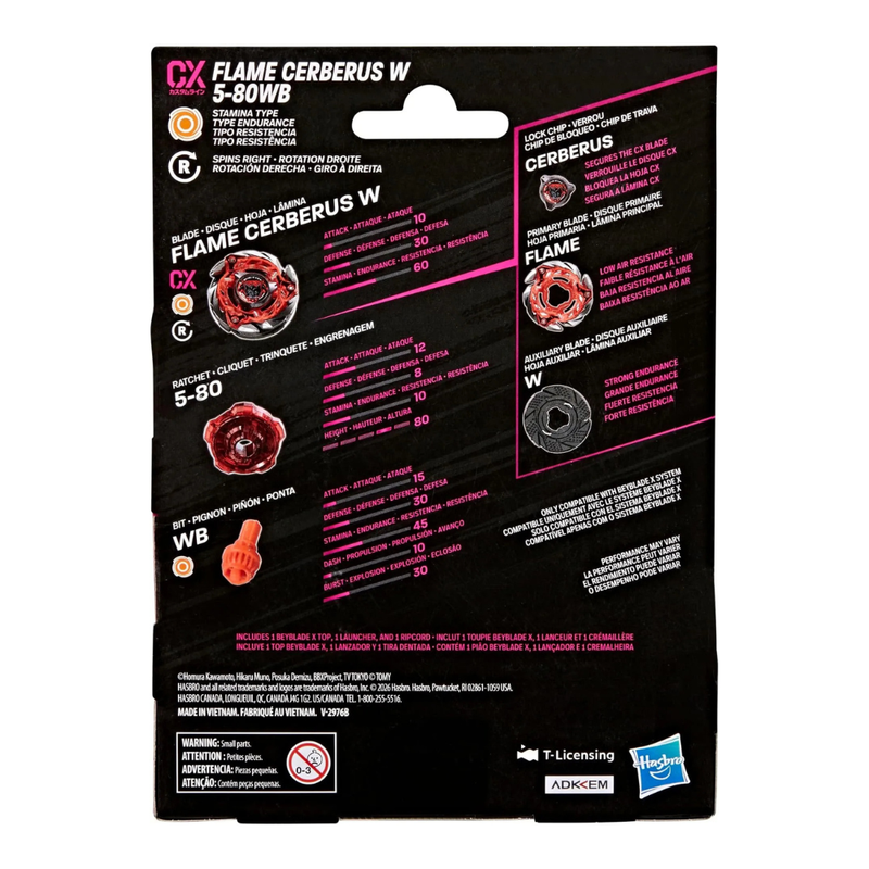 Beyblade X Flame Cerberus W 5-80WB CX Starter Pack - Collectables > Action Figures > toys -  Hasbro