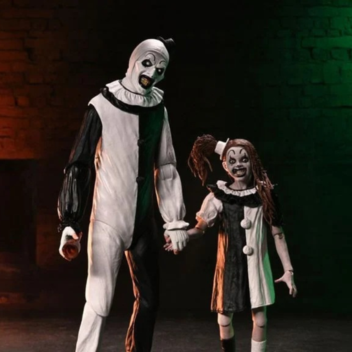 Terrifier 2 - Ultimate Art the Clown & Little Pale Girl Action Figure Two-Pack (Preorder Q3 2026) - Action & Toy Figures -  Neca
