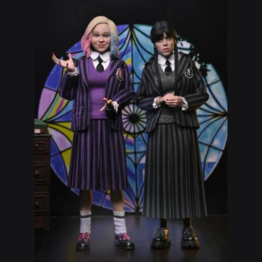 Wednesday Wednesday & Enid Clothed Action Figure Two-Pack - Collectables > Action Figures > toys -  Neca