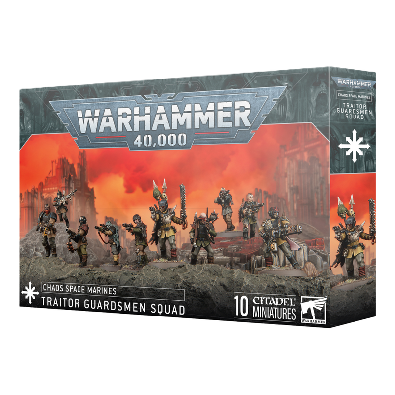 Warhammer 40,000 - Chaos Space Marines - Traitor Guardsmen Squad - Miniature -  Games Workshop