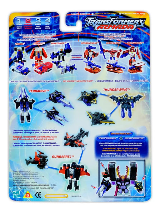 Transformers Armada Gunbarrel Terradive Thunderwing Action Figure Set - Collectables > Action Figures > toys -  Hasbro