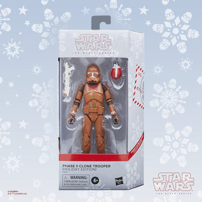 Star Wars The Black Series Phase II Clone Trooper (Holiday Edition) - Collectables > Action Figures > toys -  Hasbro