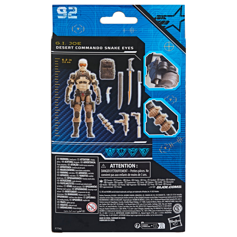 G.I. Joe Classified Series Desert Commando Snake Eyes 92 (preorder Q4) -  -  Hasbro