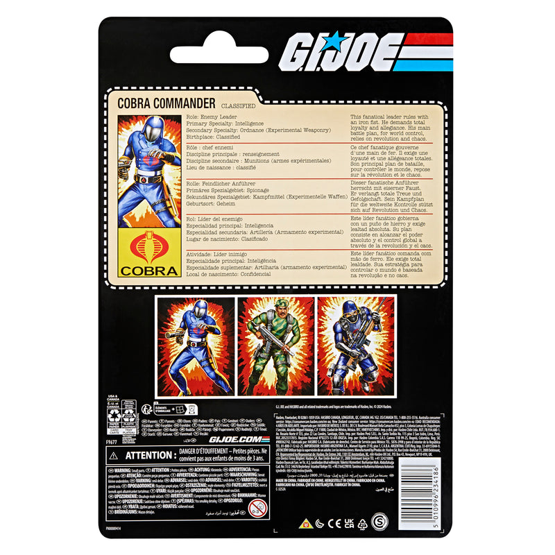 G.I. Joe Classified Series Retro Cardback Cobra Commander - Collectables > Action Figures > toys -  Hasbro