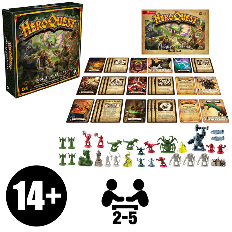 Avalon Hill HeroQuest Jungles of Delthrak Quest Pack (preorder Sept) - Board Games -  Hasbro