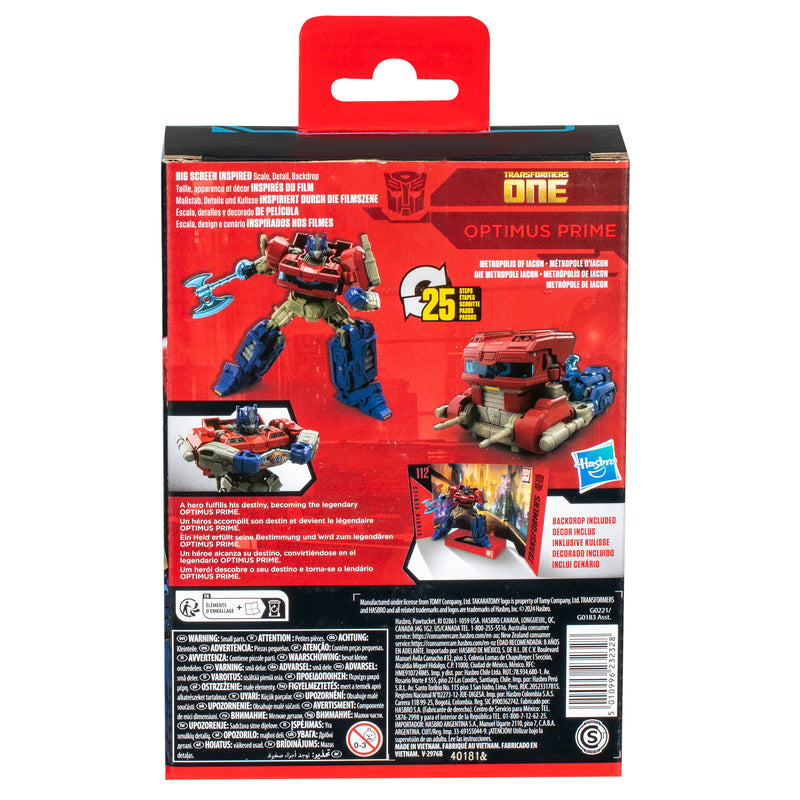 Transformers Studio Series Deluxe Transformers: One 112 Optimus Prime (preorder - Collectables > Action Figures > toys -  Hasbro