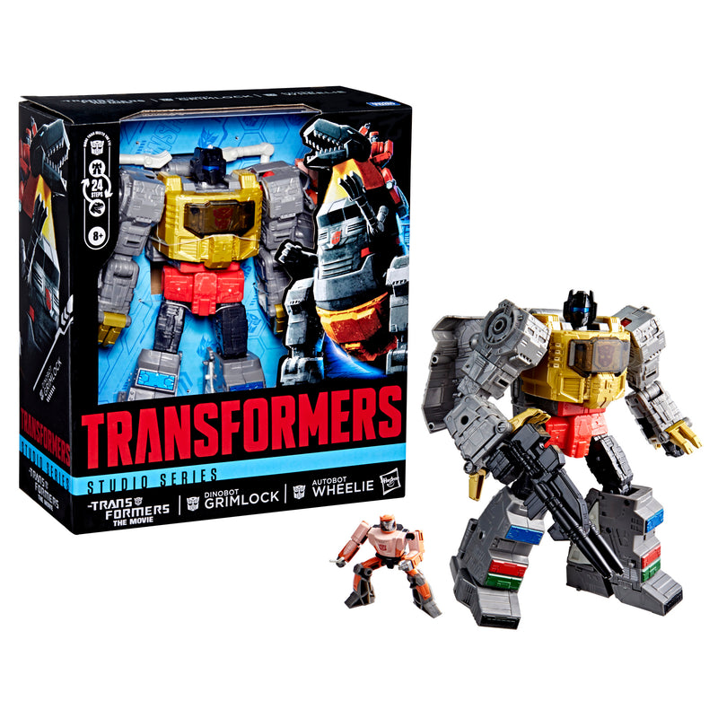 Transformers Studio Series The Transformers: The Movie Dinobot Grimlock and Autobot Wheelie - Action & Toy Figures -  Hasbro