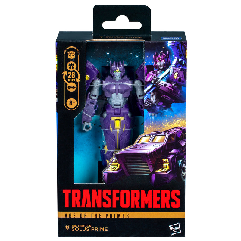 Transformers Age of the Primes Deluxe Class The Thirteen Solus Prime (preorder June 2025) - Action figure -  Hasbro