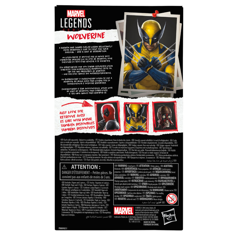 Marvel Legends Series Wolverine Action Figure - Collectables > Action Figures > toys -  Hasbro