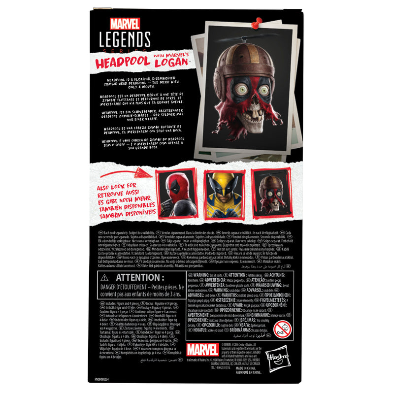 Marvel Legends Series Headpool with Marvel’s Logan Action Figure - Collectables > Action Figures > toys -  Hasbro